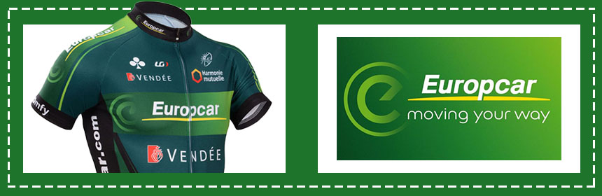 maillot cyclisme Europcar